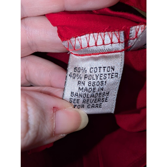 Tri-Mountain Red Casual Button Down Shirt XL NWT - Picture 4 of 5